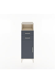 Hyperion Dolap 2 Raflı 2 Çekmeceli Tek Kapaklı 44x44x134 Aytaşı-Antrasit