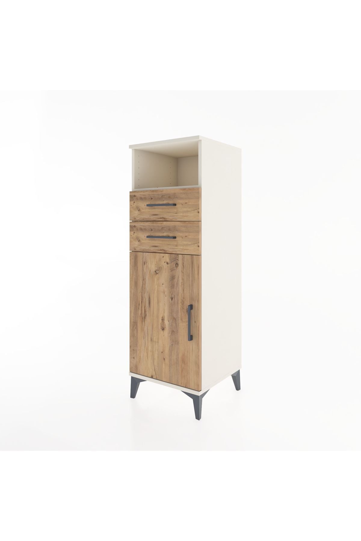 Hyperion Dolap 2 Raflı 2 Çekmeceli Tek Kapaklı 44x44x134 Aytaşı-Çam