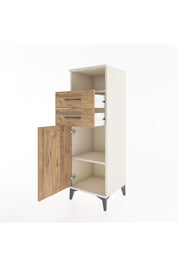 Hyperion Dolap 2 Raflı 2 Çekmeceli Tek Kapaklı 44x44x134 Aytaşı-Çam