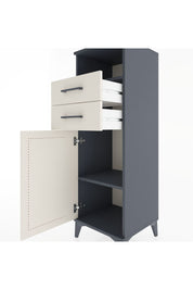 Hyperion Dolap 2 Raflı 2 Çekmeceli Tek Kapaklı 44x44x134 Antrasit-Aytaşı