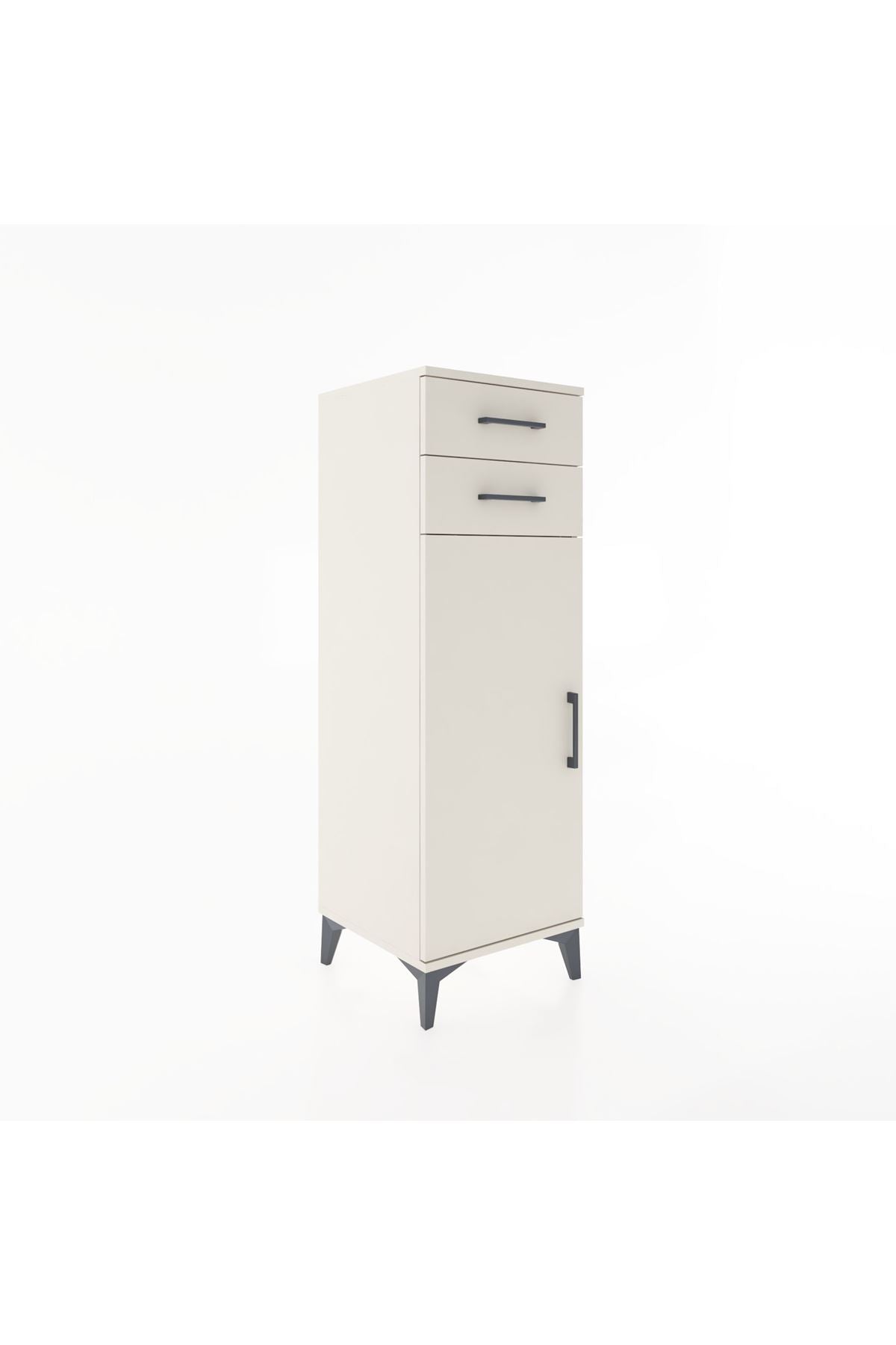 Hyperion Dolap 2 Raflı 2 Çekmeceli Tek Kapaklı 44x44x134 Aytaşı-Aytaşı