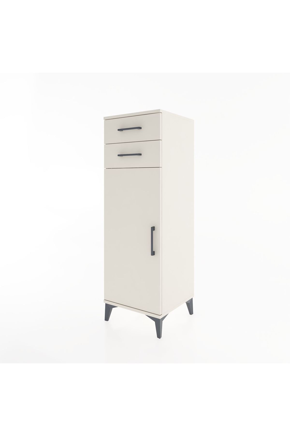 Hyperion Dolap 2 Raflı 2 Çekmeceli Tek Kapaklı 44x44x134 Aytaşı-Aytaşı