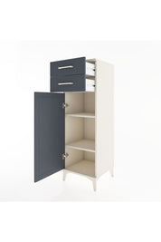 Hyperion Dolap 2 Raflı 2 Çekmeceli Tek Kapaklı 44x44x134 Aytaşı-Antrasit