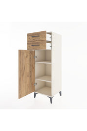 Hyperion Dolap 2 Raflı 2 Çekmeceli Tek Kapaklı 44x44x134 Aytaşı-Çam