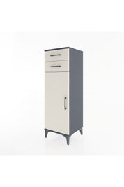 Hyperion Dolap 2 Raflı 2 Çekmeceli Tek Kapaklı 44x44x134 Antrasit-Aytaşı