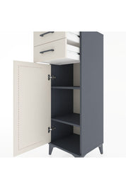 Hyperion Dolap 2 Raflı 2 Çekmeceli Tek Kapaklı 44x44x134 Antrasit-Aytaşı