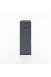 Hyperion Dolap 2 Raflı 2 Çekmeceli Tek Kapaklı 44x44x134 Antrasit-Antrasit