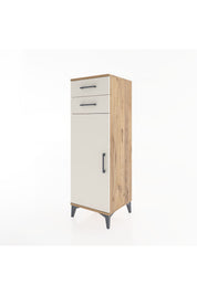 Hyperion Dolap 2 Raflı 2 Çekmeceli Tek Kapaklı 44x44x134 Çam-Aytaşı