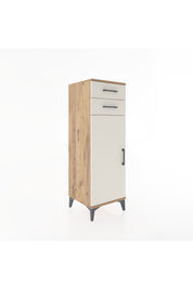 Hyperion Dolap 2 Raflı 2 Çekmeceli Tek Kapaklı 44x44x134 Çam-Aytaşı
