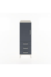 Hyperion Dolap 2 Raflı 3 Çekmeceli Tek Kapaklı 44x44x134 Aytaşı-Antrasit