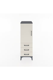 Hyperion Dolap 2 Raflı 3 Çekmeceli Tek Kapaklı 44x44x134 Antrasit-Aytaşı