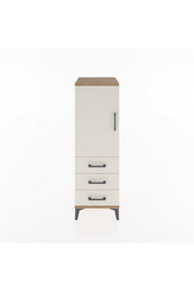 Hyperion Dolap 2 Raflı 3 Çekmeceli Tek Kapaklı 44x44x134 Çam-Aytaşı