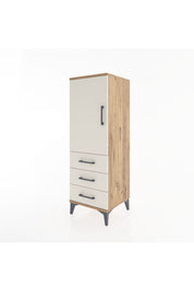 Hyperion Dolap 2 Raflı 3 Çekmeceli Tek Kapaklı 44x44x134 Çam-Aytaşı