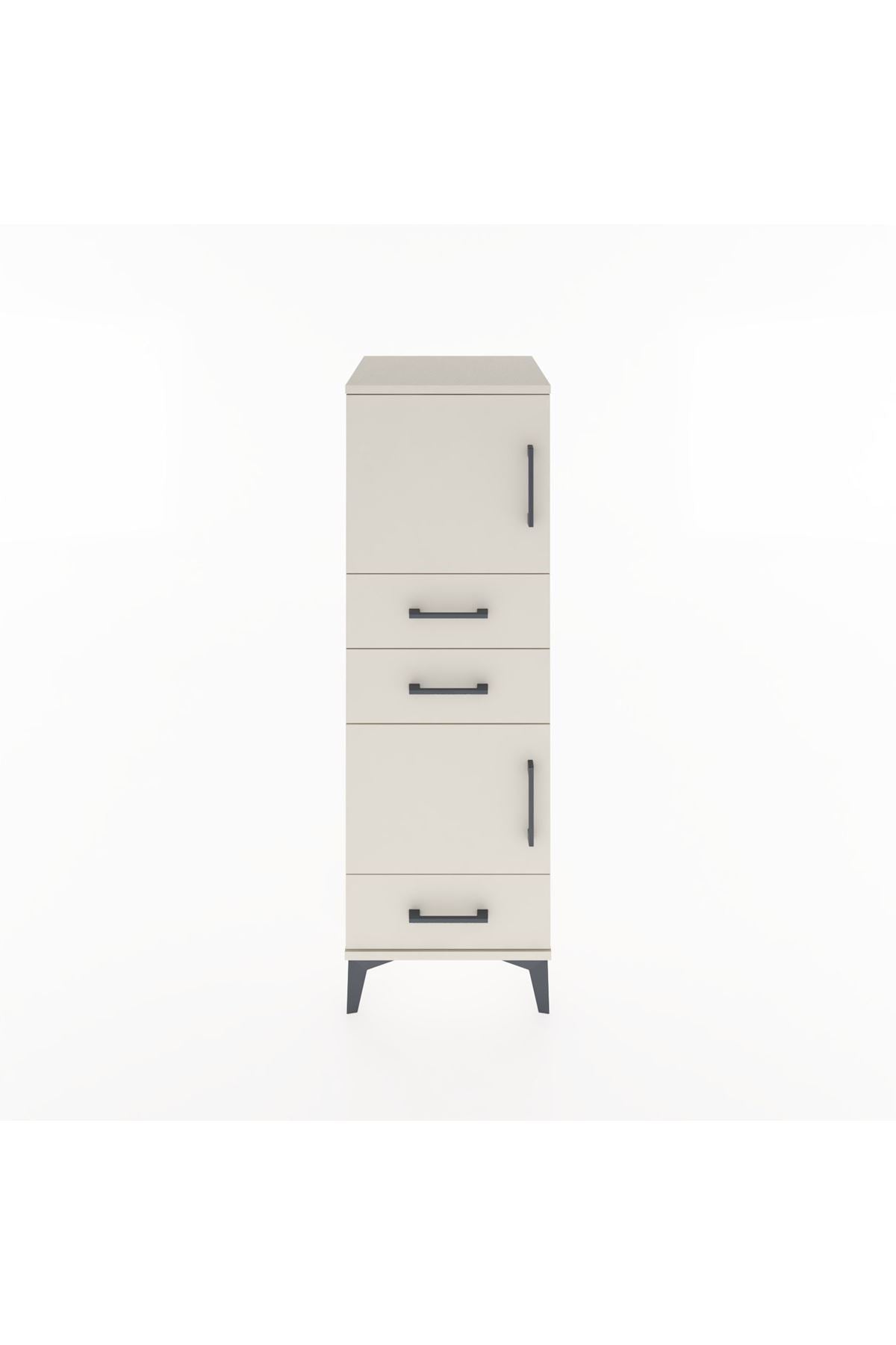 Hyperion Dolap 2 Raflı 3 Çekmeceli 2 Kapaklı 44x44x134 Aytaşı-Aytaşı