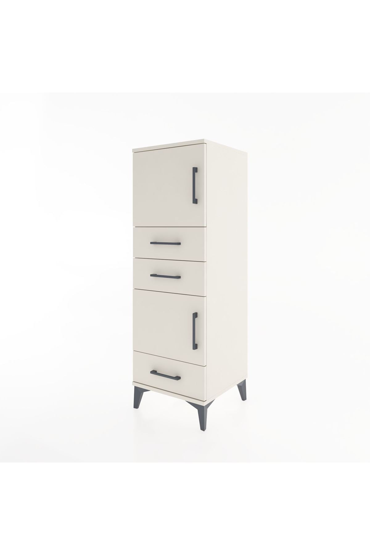 Hyperion Dolap 2 Raflı 3 Çekmeceli 2 Kapaklı 44x44x134 Aytaşı-Aytaşı