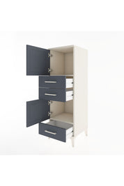 Hyperion Dolap 2 Raflı 3 Çekmeceli 2 Kapaklı 44x44x134 Aytaşı-Antrasit