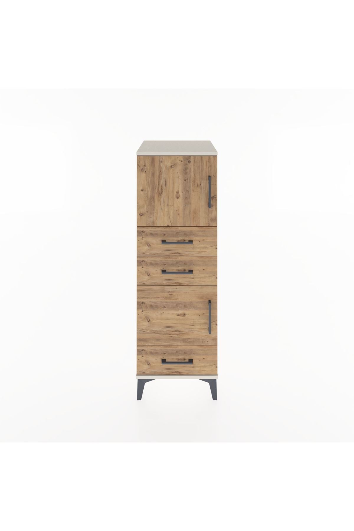 Hyperion Dolap 2 Raflı 3 Çekmeceli 2 Kapaklı 44x44x134 Aytaşı-Çam