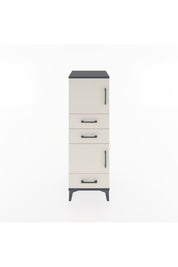 Hyperion Dolap 2 Raflı 3 Çekmeceli 2 Kapaklı 44x44x134 Antrasit-Aytaşı