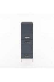 Hyperion Dolap 2 Raflı 3 Çekmeceli 2 Kapaklı 44x44x134 Antrasit-Antrasit