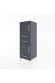 Hyperion Dolap 2 Raflı 3 Çekmeceli 2 Kapaklı 44x44x134 Antrasit-Antrasit