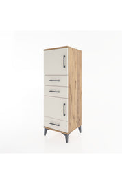 Hyperion Dolap 2 Raflı 3 Çekmeceli 2 Kapaklı 44x44x134 Çam-Aytaşı