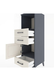 Hyperion Dolap 2 Raflı 3 Çekmeceli Tek Kapaklı 44x44x134 Antrasit-Aytaşı