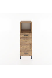 Hyperion Dolap 2 Raflı 3 Çekmeceli Tek Kapaklı 44x44x134 Çam-Çam