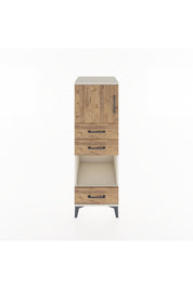 Hyperion Dolap 2 Raflı 3 Çekmeceli Tek Kapaklı 44x44x134 Aytaşı-Çam