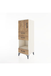 Hyperion Dolap 2 Raflı 3 Çekmeceli Tek Kapaklı 44x44x134 Aytaşı-Çam