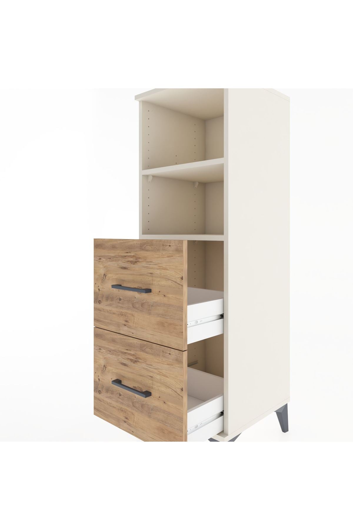 Hyperion Dolap 2 Raflı 2 Çekmeceli 44x44x134 Aytaşı-Çam