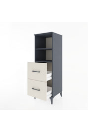 Hyperion Dolap 2 Raflı 2 Çekmeceli 44x44x134 Antrasit-Aytaşı