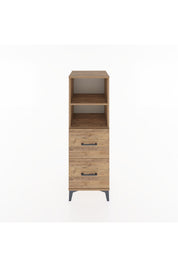Hyperion Dolap 2 Raflı 2 Çekmeceli 44x44x134 Çam-Çam