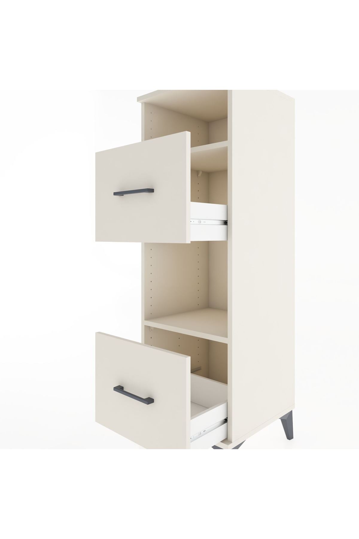 Hyperion Dolap 2 Raflı 2 Çekmeceli 44x44x134 Aytaşı-Aytaşı