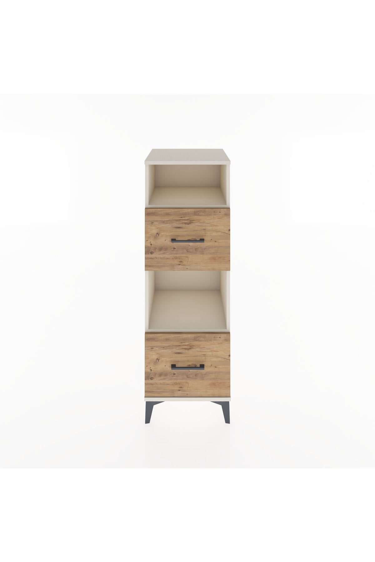 Hyperion Dolap 2 Raflı 2 Çekmeceli 44x44x134 Aytaşı-Çam