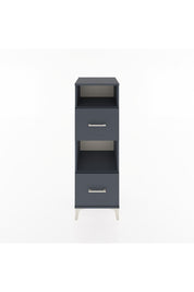 Hyperion Dolap 2 Raflı 2 Çekmeceli 44x44x134 Antrasit-Antrasit