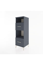 Hyperion Dolap 2 Raflı 2 Çekmeceli 44x44x134 Antrasit-Antrasit