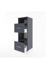 Hyperion Dolap 2 Raflı 2 Çekmeceli 44x44x134 Antrasit-Antrasit