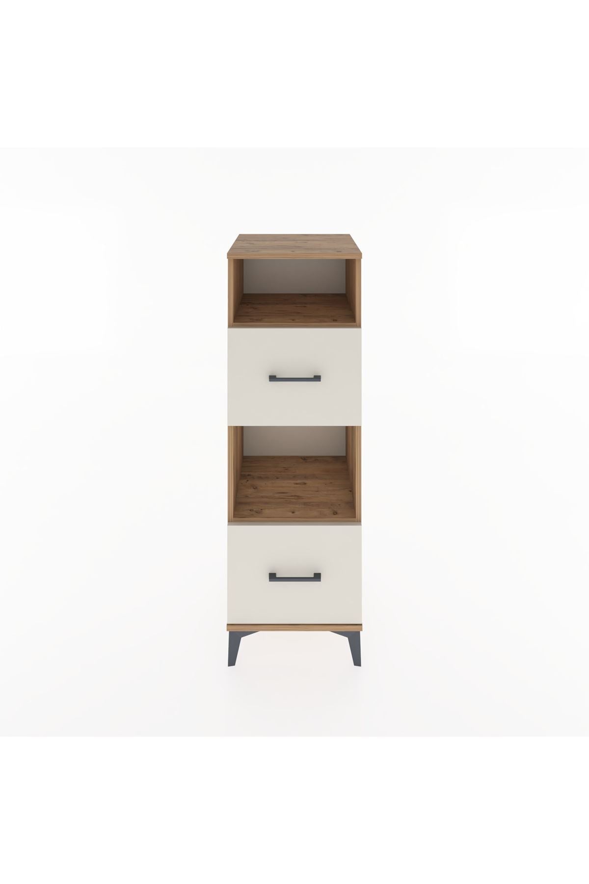 Hyperion Dolap 2 Raflı 2 Çekmeceli 44x44x134 Çam-Aytaşı