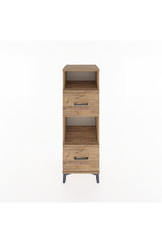 Hyperion Dolap 2 Raflı 2 Çekmeceli 44x44x134 Çam-Çam