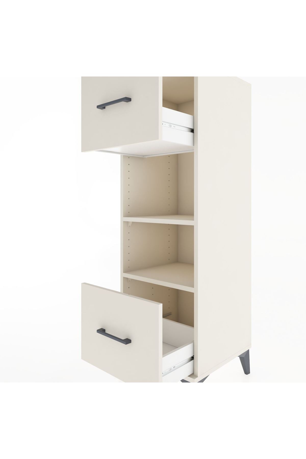 Hyperion Dolap 2 Raflı 2 Çekmeceli 44x44x134 Aytaşı-Aytaşı