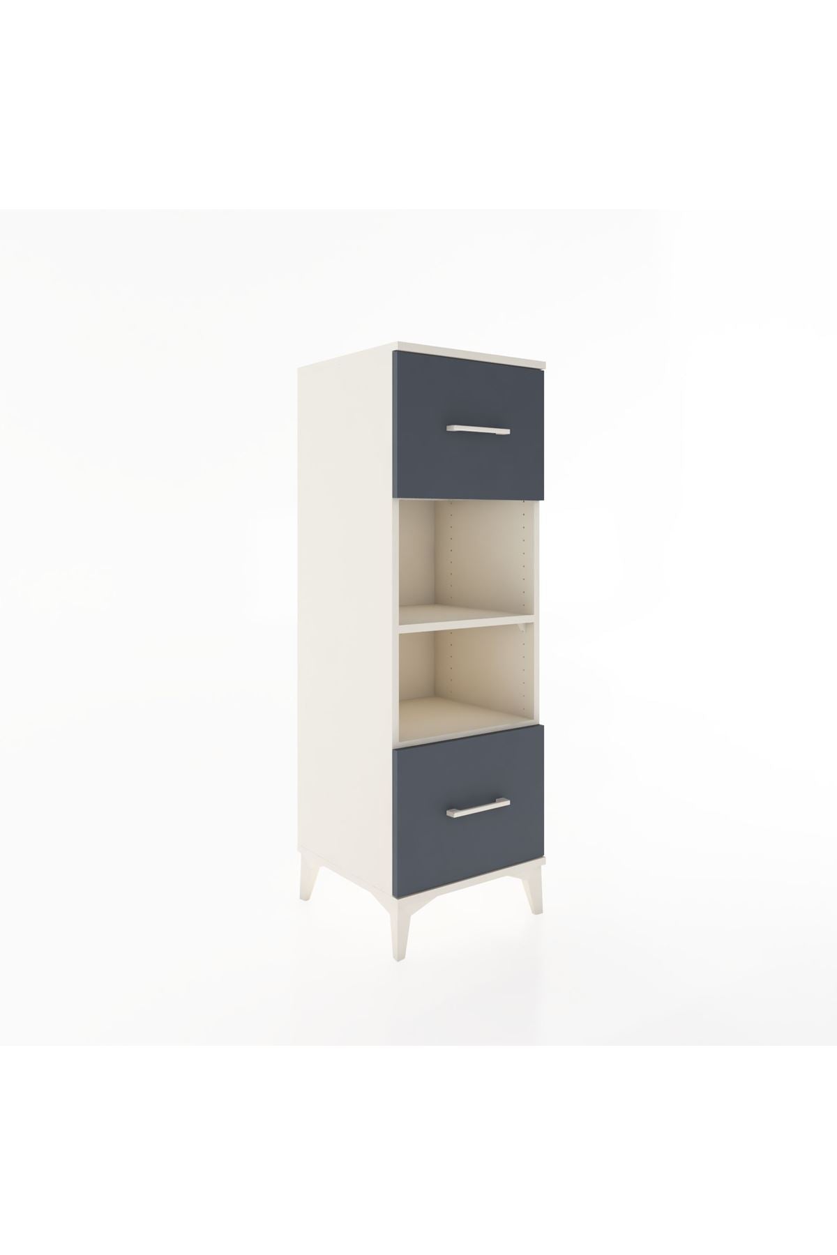 Hyperion Dolap 2 Raflı 2 Çekmeceli 44x44x134 Aytaşı-Antrasit