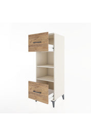 Hyperion Dolap 2 Raflı 2 Çekmeceli 44x44x134 Aytaşı-Çam