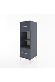 Hyperion Dolap 2 Raflı 2 Çekmeceli 44x44x134 Antrasit-Antrasit