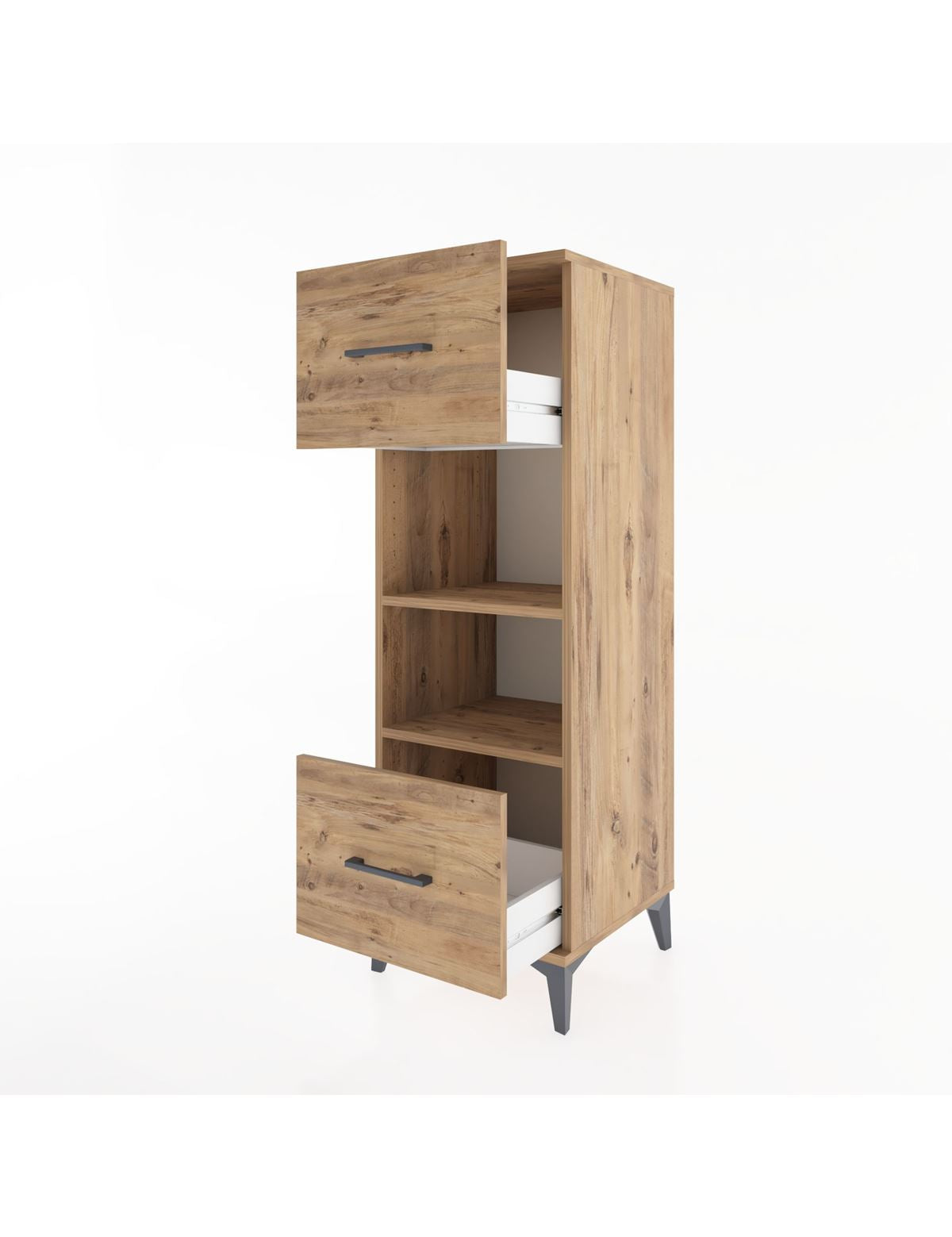 Hyperion Dolap 2 Raflı 2 Çekmeceli 44x44x134 - S49M027V9B