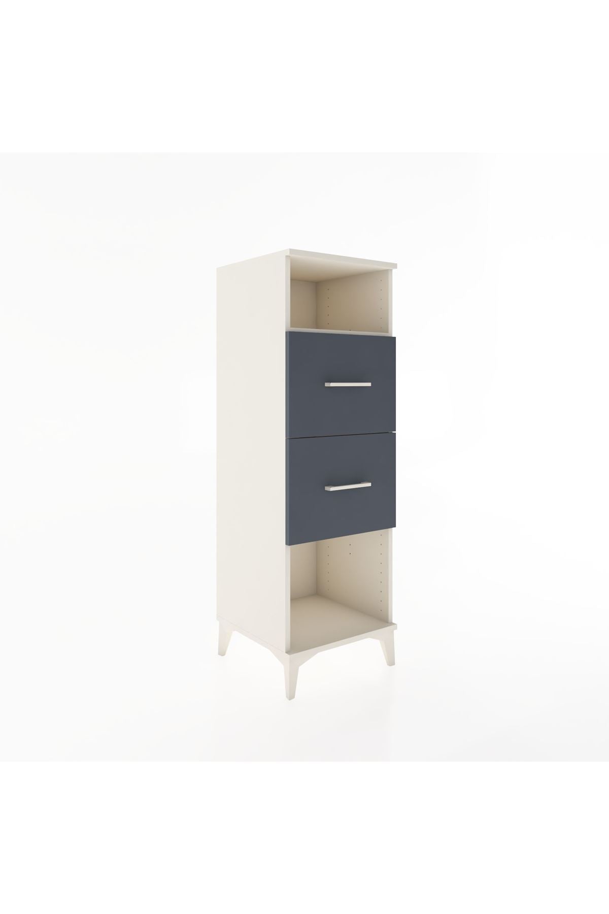 Hyperion Dolap Tek Raflı 2 Çekmeceli 44x44x134 - S49M028V2B