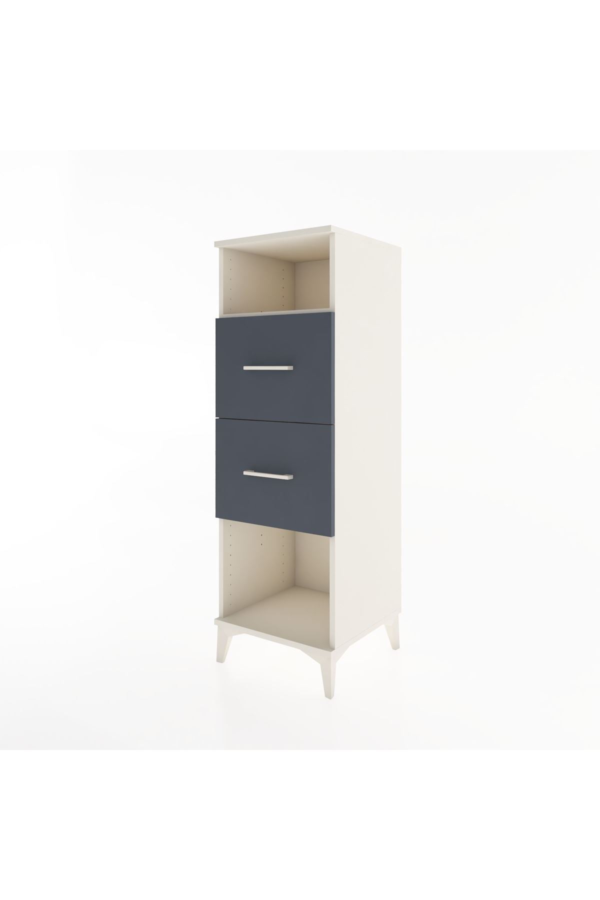 Hyperion Dolap Tek Raflı 2 Çekmeceli 44x44x134 - S49M028V2B