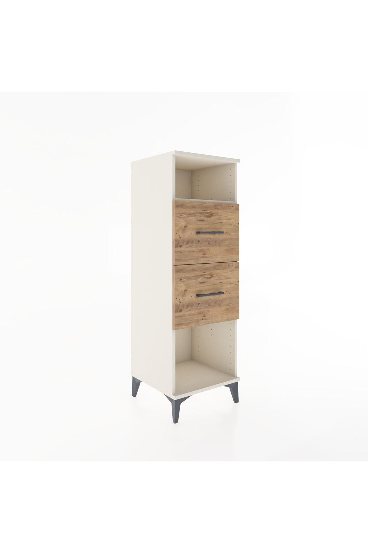 Hyperion Dolap Tek Raflı 2 Çekmeceli 44x44x134 - S49M028V3B