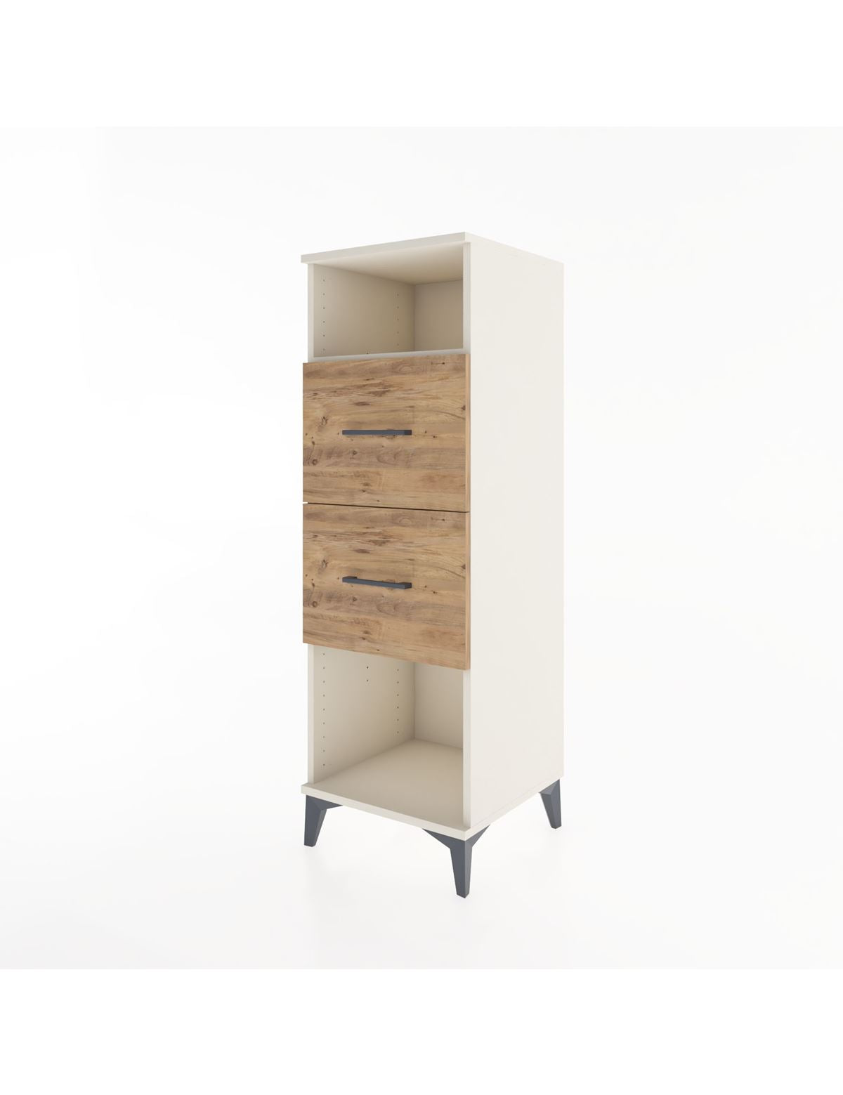 Hyperion Dolap Tek Raflı 2 Çekmeceli 44x44x134 - S49M028V3B