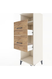 Hyperion Dolap Tek Raflı 2 Çekmeceli 44x44x134 - S49M028V3B