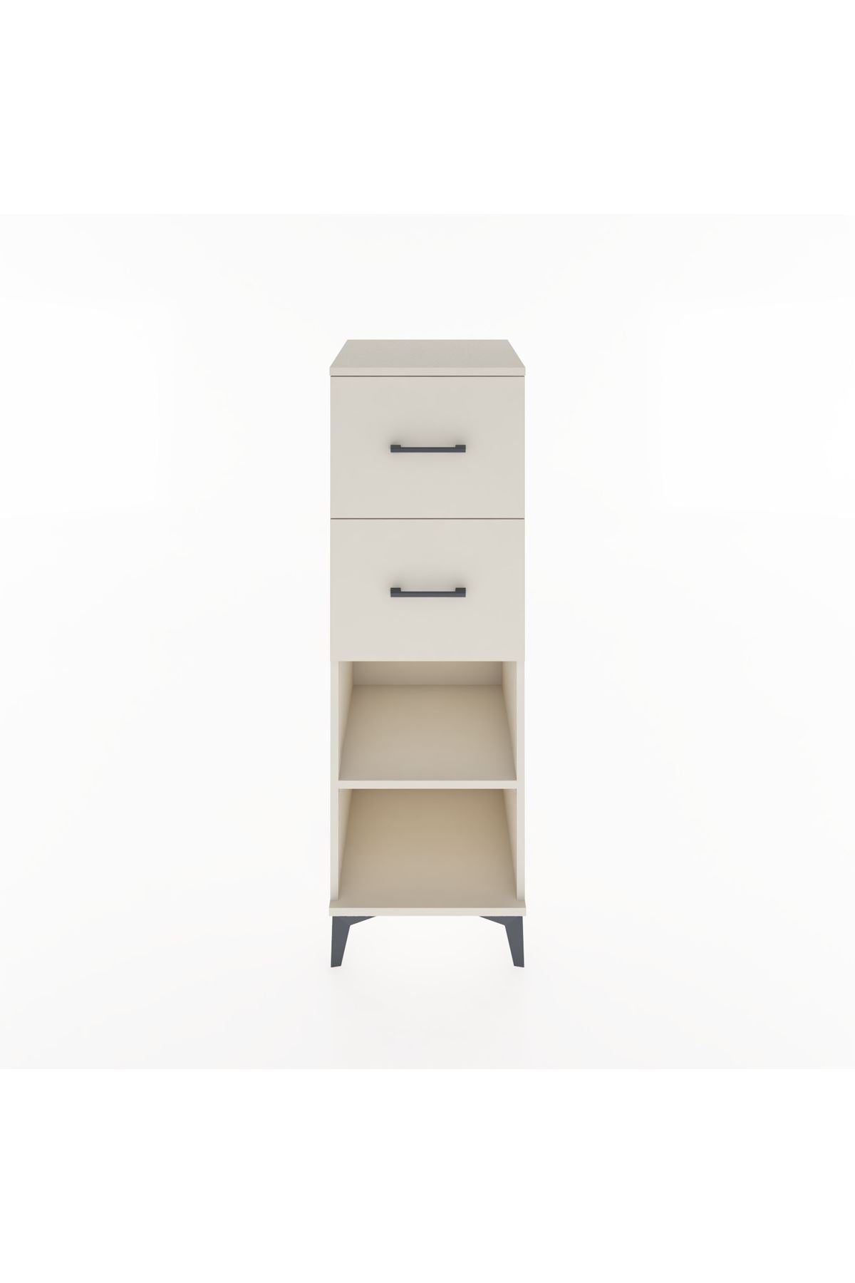Hyperion Dolap Tek Raflı 2 Çekmeceli 44x44x134 - S49M029V1B
